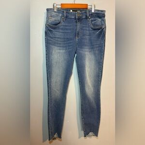 Kut from the Kloth High Rise Ankle Skinny Jeans sz 10